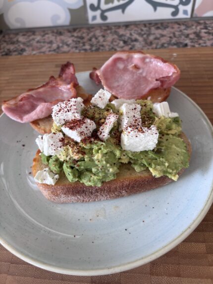 Smashed Advocado on Sourdough