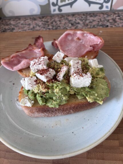 Smashed Advocado on Sourdough